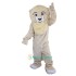 Beige Lion Cartoon Uniform, Beige Lion Cartoon Mascot Costume