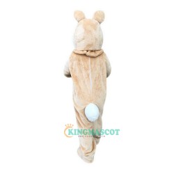 Beige Rabbit Uniform Bunny Uniform, Beige Rabbit Costume Bunny Mascot Costume
