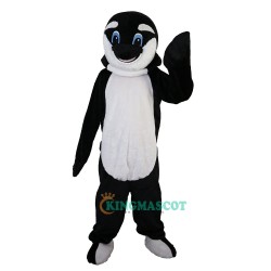 Black Dolphin Cartoon Uniform, Black Dolphin Cartoon Mascot Costume
