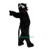 Black Leopard Panther Cartoon Uniform, Black Leopard Panther Cartoon Mascot Costume