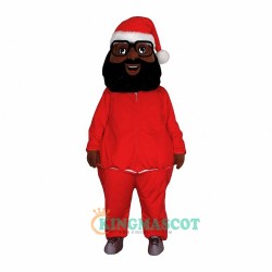 Black Santa Uniform, Black Santa Mascot Costume