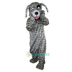Black and White Dalmatian Dog Cartoon Uniform, Black and White Dalmatian Dog Cartoon Mascot Costume