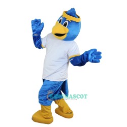 Blue Eagle Bird Cartoon Uniform, Blue Eagle Bird Cartoon Mascot Costume