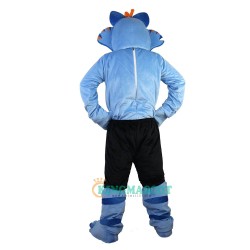 Blue Wolf Cartoon Uniform, Blue Wolf Cartoon Mascot Costume