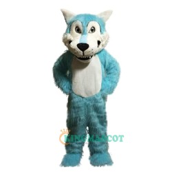 Blue big mouth Wolf Uniform, Blue big mouth Wolf Mascot Costume