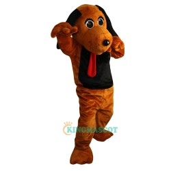 Brown Dog Cartoon Uniform, Brown Dog Cartoon Mascot Costume