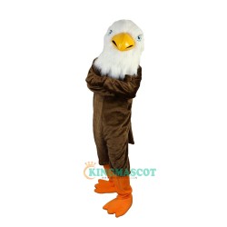 Brown Eagle Bird Cartoon Uniform, Brown Eagle Bird Cartoon Mascot Costume