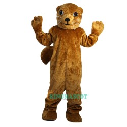 Brown Groundhog Gophers Cartoon Uniform, Brown Groundhog Gophers Cartoon Mascot Costume
