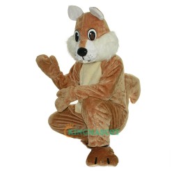 Brown Squirrel Cartoon Uniform, Brown Squirrel Cartoon Mascot Costume