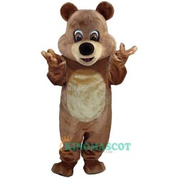 Brown Teddy Bear Uniform, Brown Teddy Bear Lightweight Mascot Costume