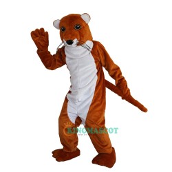 Brown Weasel Stoat Uniform, Brown Weasel Stoat Mascot Costume