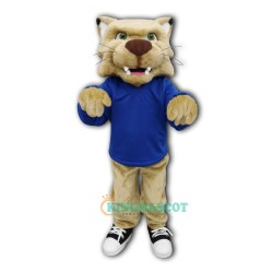 College Cute Bobcat Uniform, College Cute Bobcat Mascot Costume