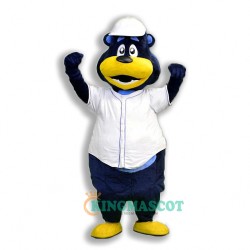 Custom Kalamazoo Growlers Bear Uniform, Custom Kalamazoo Growlers Bear Mascot Costume