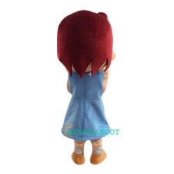 Cute Girl Cartoon Uniform, Cute Girl Cartoon Mascot Costume