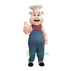 Cute Handsome Pig Uniform, Cute Handsome Pig Mascot Costume