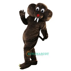 Deep Brown Gopher Mole Cartoon Uniform, Deep Brown Gopher Mole Cartoon Mascot Costume