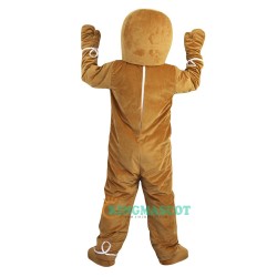 Gingerbread Man Cartoon Uniform, Gingerbread Man Cartoon Mascot Costume