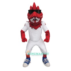 Glasses Power Dinosaur Uniform, Glasses Power Dinosaur Mascot Costume