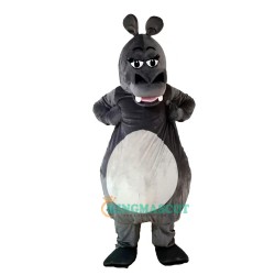 Gray Hippopotamus Cartoon Uniform, Gray Hippopotamus Cartoon Mascot Costume