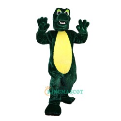 Green Crocodile Cartoon Uniform, Green Crocodile Cartoon Mascot Costume