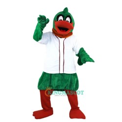 Green Duck Cartoon Uniform, Green Duck Cartoon Mascot Costume