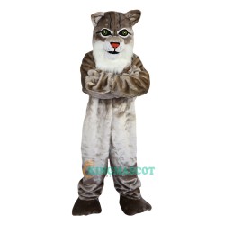 Grey Cat Cartoon Uniform, Grey Cat Cartoon Mascot Costume
