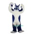 Long Hair Blue Wolf Cartoon Uniform, Long Hair Blue Wolf Cartoon Mascot Costume