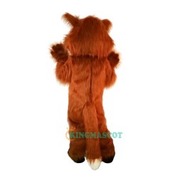 Long Hairy Fox Cartoon Uniform, Long Hairy Fox Cartoon Mascot Costume