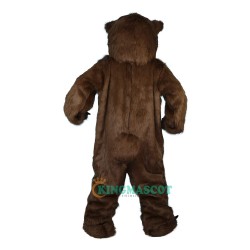 Longhair Brown Bear Cartoon Uniform, Longhair Brown Bear Cartoon Mascot Costume