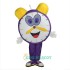 Clock Uniform wakes up, Clock Mascot Costume wakes up
