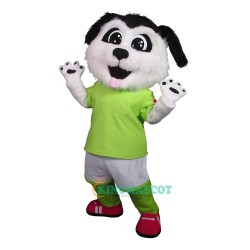 Plush White Dog Uniform, Plush White Dog Mascot Costume