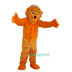 Orange Bear Uniform, Orange Bear Mascot Costume