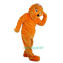 Orange Bear Uniform, Orange Bear Mascot Costume