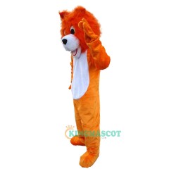 Orange Lion Uniform, Orange Lion Mascot Costume