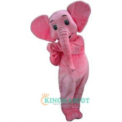 Pink Elephant Uniform, Pink Elephant Mascot Costume
