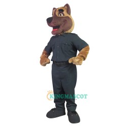 Handsome Police Dog Uniform, Handsome Police Dog Mascot Costume
