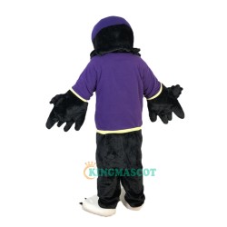 Purple Vest Sport Eagle Cartoon Uniform, Purple Vest Sport Eagle Cartoon Mascot Costume