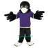 Purple Vest Sport Eagle Cartoon Uniform, Purple Vest Sport Eagle Cartoon Mascot Costume