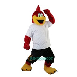 Red Sport Eagle Cartoon Uniform, Red Sport Eagle Cartoon Mascot Costume