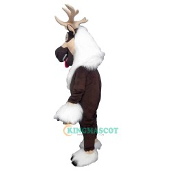 Reindeer Long Hair Quality Cartoon Uniform, Reindeer Long Hair Quality Cartoon Mascot Costume