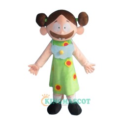 Lovely Big Mouth Girl Custom Uniform, Lovely Big Mouth Girl Custom Mascot Costume