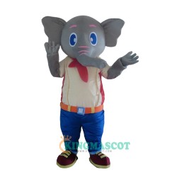 Cute Grey Elephant Uniform, Cute Grey Elephant Mascot Costume