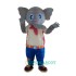 Cute Grey Elephant Uniform, Cute Grey Elephant Mascot Costume