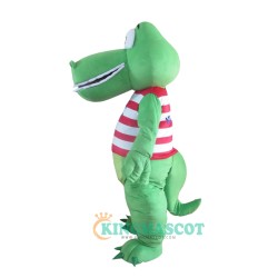 Green Crocodile Custom Uniform, Green Crocodile Custom Mascot Costume
