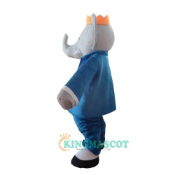 Mr. Blue Elephant Uniform, Mr. Blue Elephant Mascot Costume