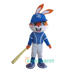 Baseball Rabbit Uniform, Baseball Rabbit Mascot Costume