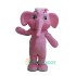 Pink Elephant Character Uniform, Pink Elephant Character Mascot Costume
