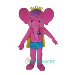 Cute Pink Elephant Uniform, Cute Pink Elephant Mascot Costume