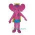 Cute Pink Elephant Uniform, Cute Pink Elephant Mascot Costume
