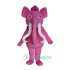 Pink Elephant Character Uniform, Pink Elephant Character Mascot Costume